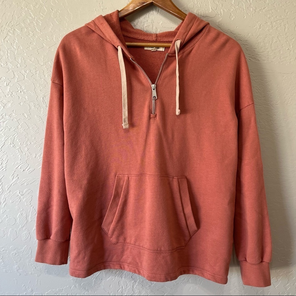 Madewell Quarter Zip Hoodie